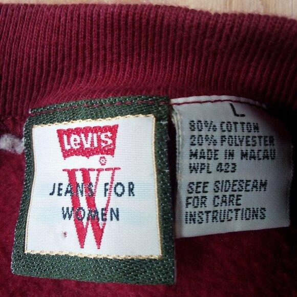 Vintage 90s Levi Strauss World's Finest Embroidered Crewneck Sweatshirt - Picture 3 of 6